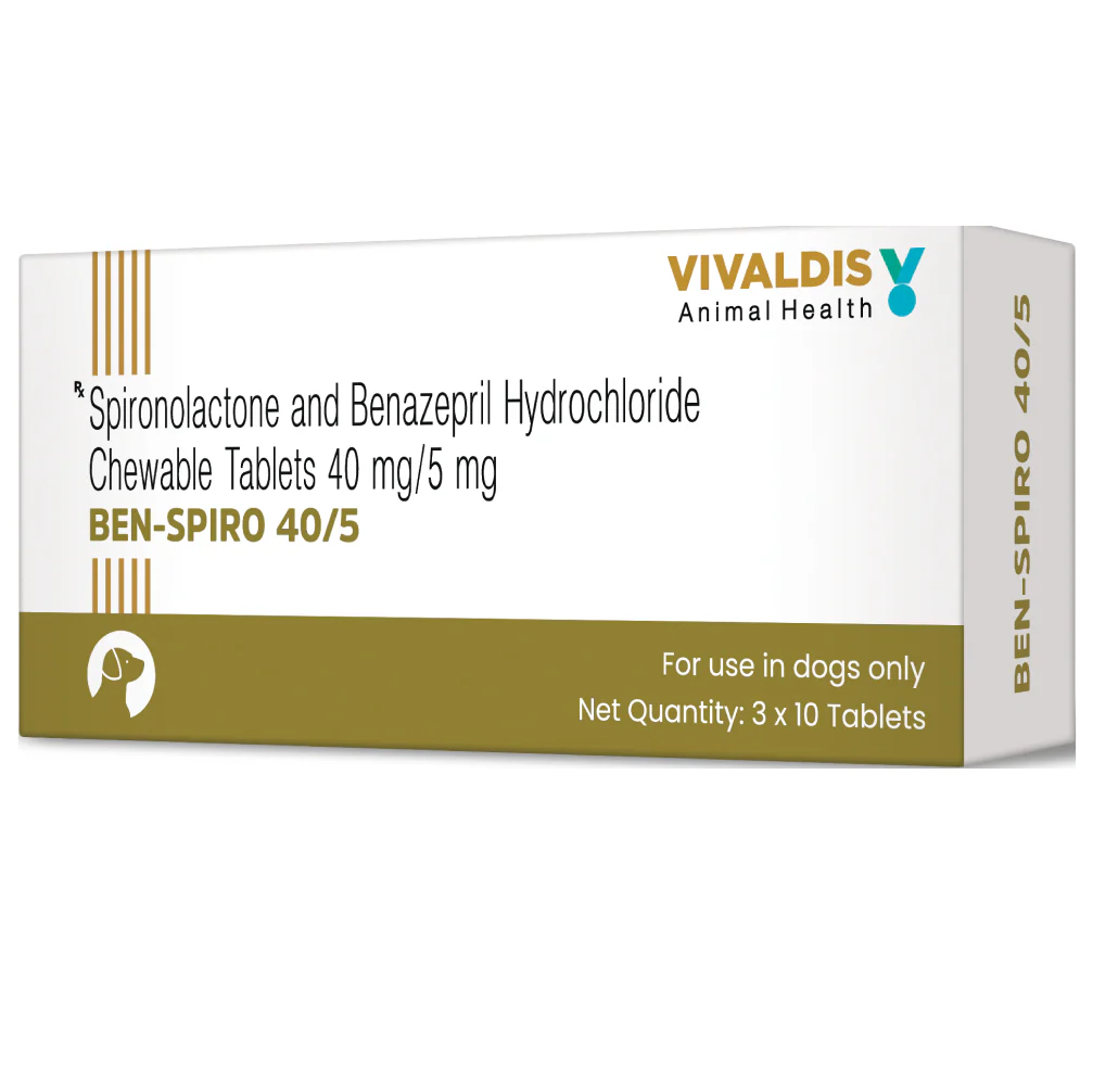 Vivaldis Ben Spiro (Spironolactone & Benzepril) Tablets for Dogs - Image 3