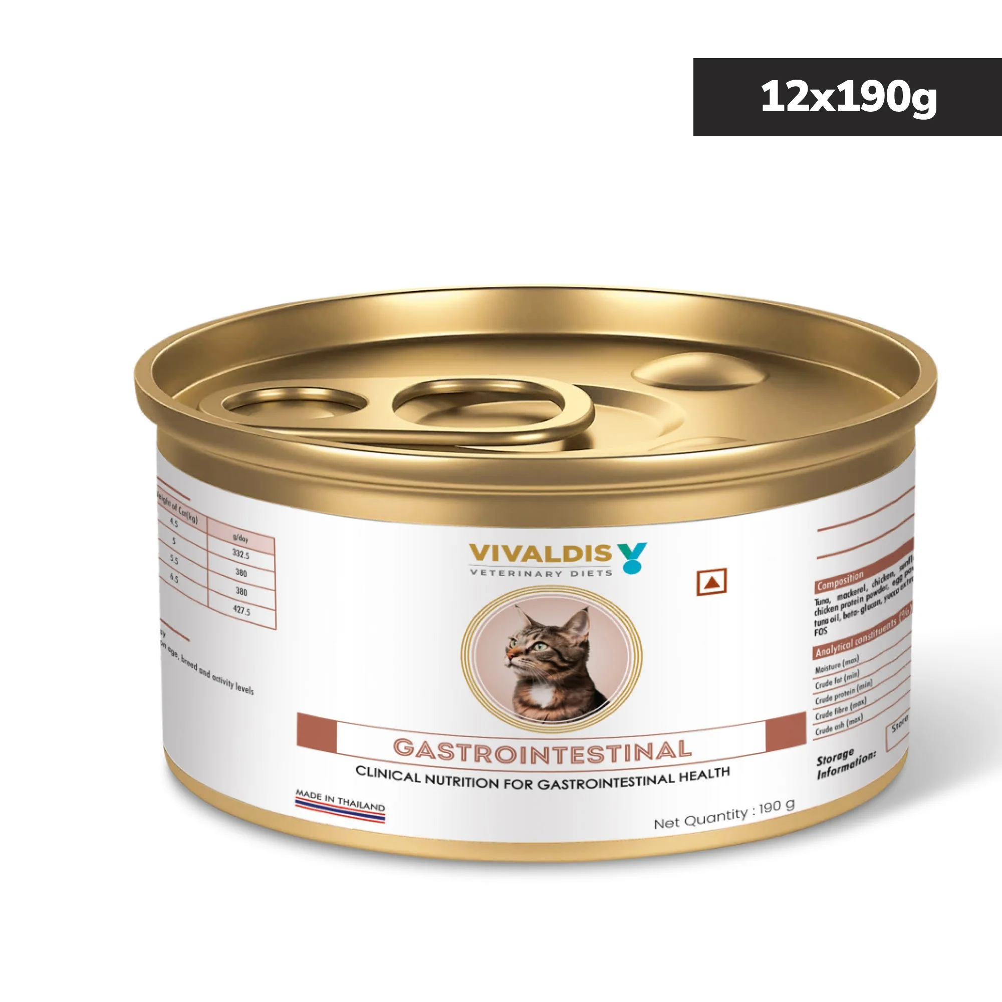 Vivaldis V Diet Gastrointestinal Diet Cat Wet Food - Image 4