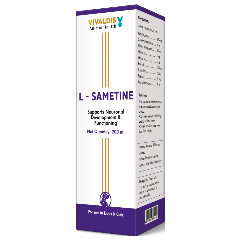 Vivaldis L Sametine Syrup for Dogs and Cats (200ml) - Image 3