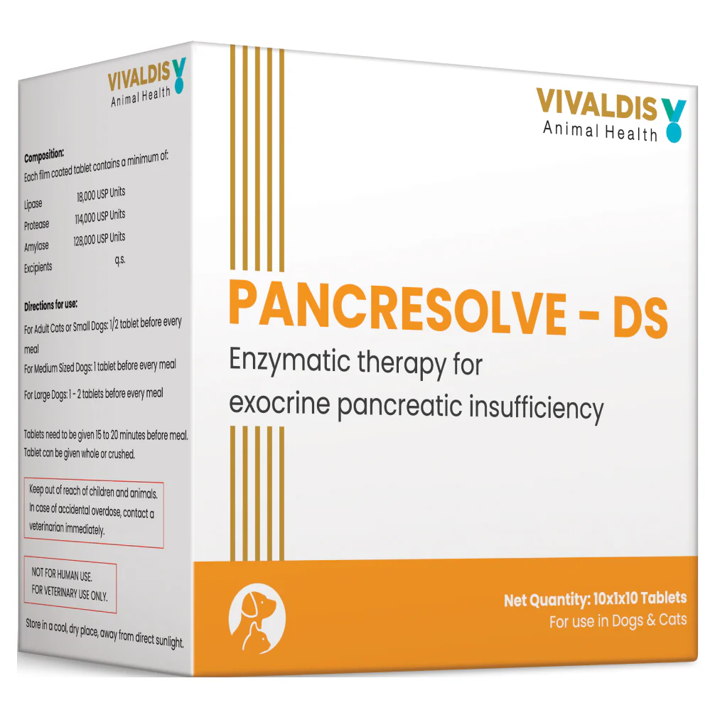 Vivaldis Pancresolve DS Tablets for Dogs and Cats (10 Tablets) - Image 3