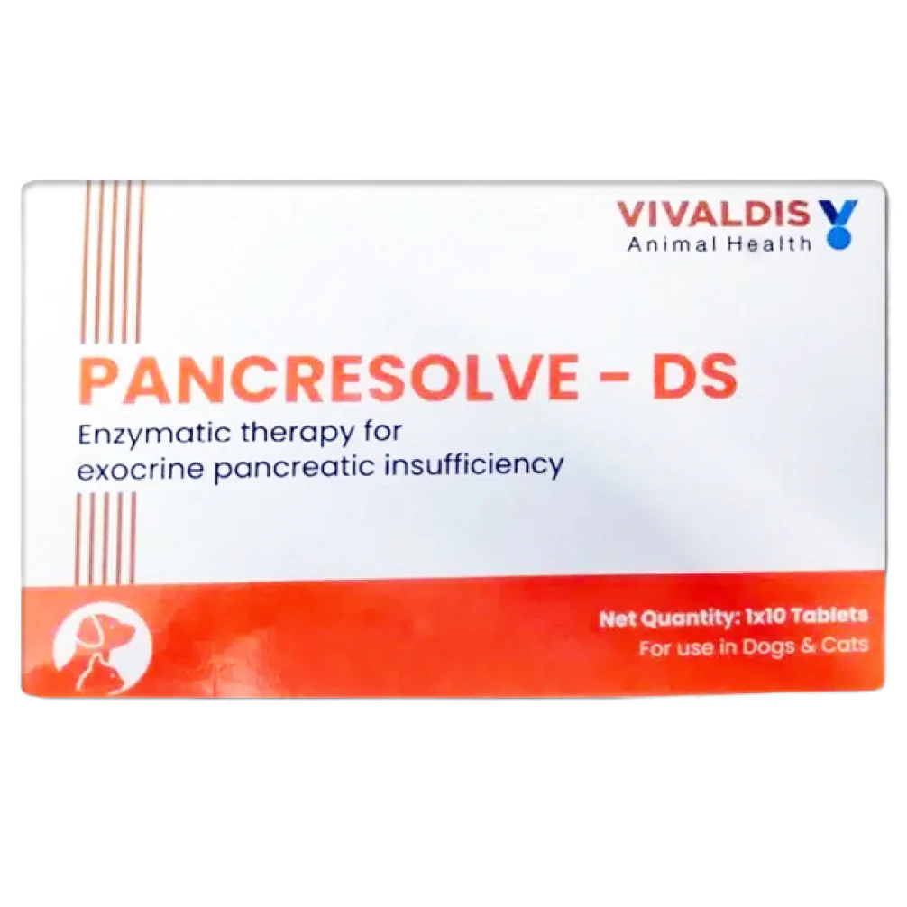 Vivaldis Pancresolve DS Tablets for Dogs and Cats (10 Tablets) - Image 4
