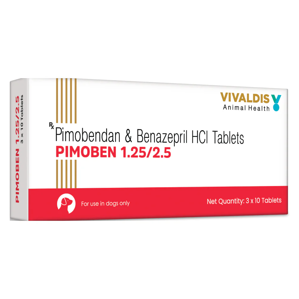 Vivaldis Pimoben 1.25/2.5mg (pimobendan & benazepril) Tablet for Dogs - Image 2