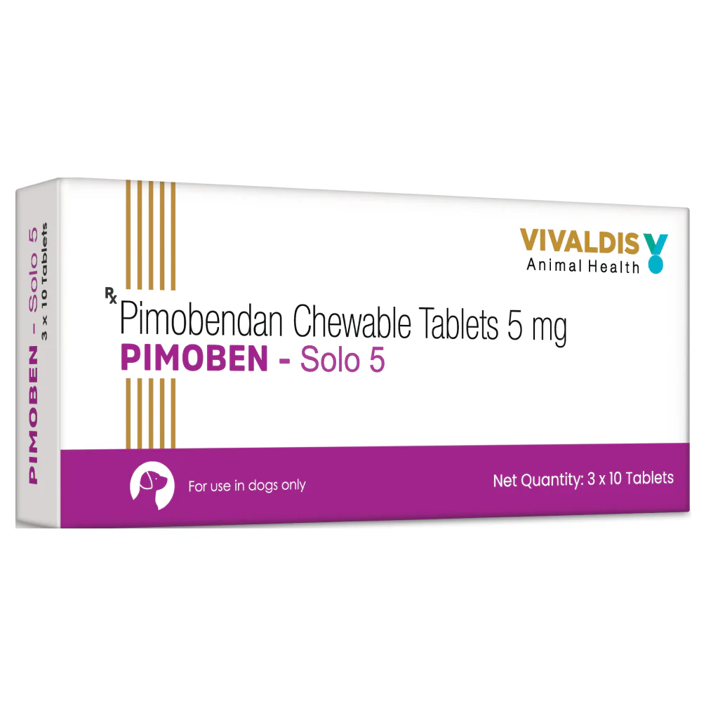 Vivaldis Pimoben (Pimobendan) Solo 5mg Tablet for Dogs - Image 2