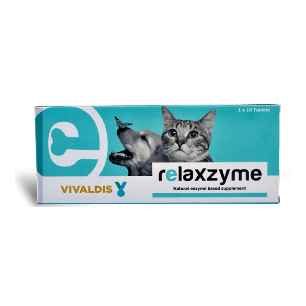 Vivaldis Relaxzyme Wound Healing Tablet for Cats and Small Dogs (pack of 10 tablets) - Image 2