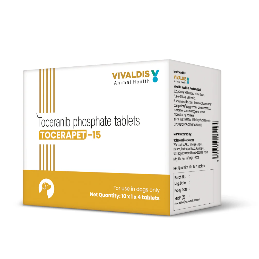 Vivaldis Tocerapet 15mg (Toceranib Phosphate) Tablets for Dogs - Image 2