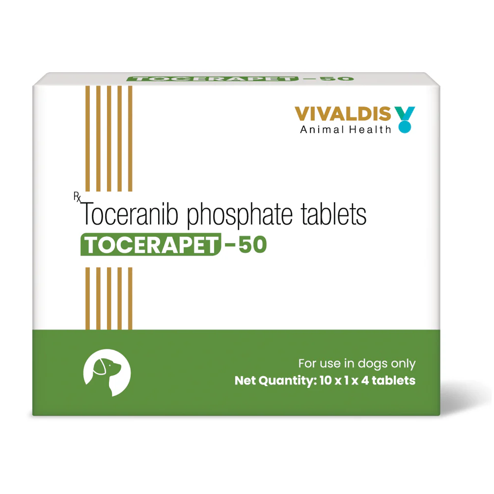 Vivaldis Tocerapet 50mg (Toceranib phosphate) Tablets for Dogs