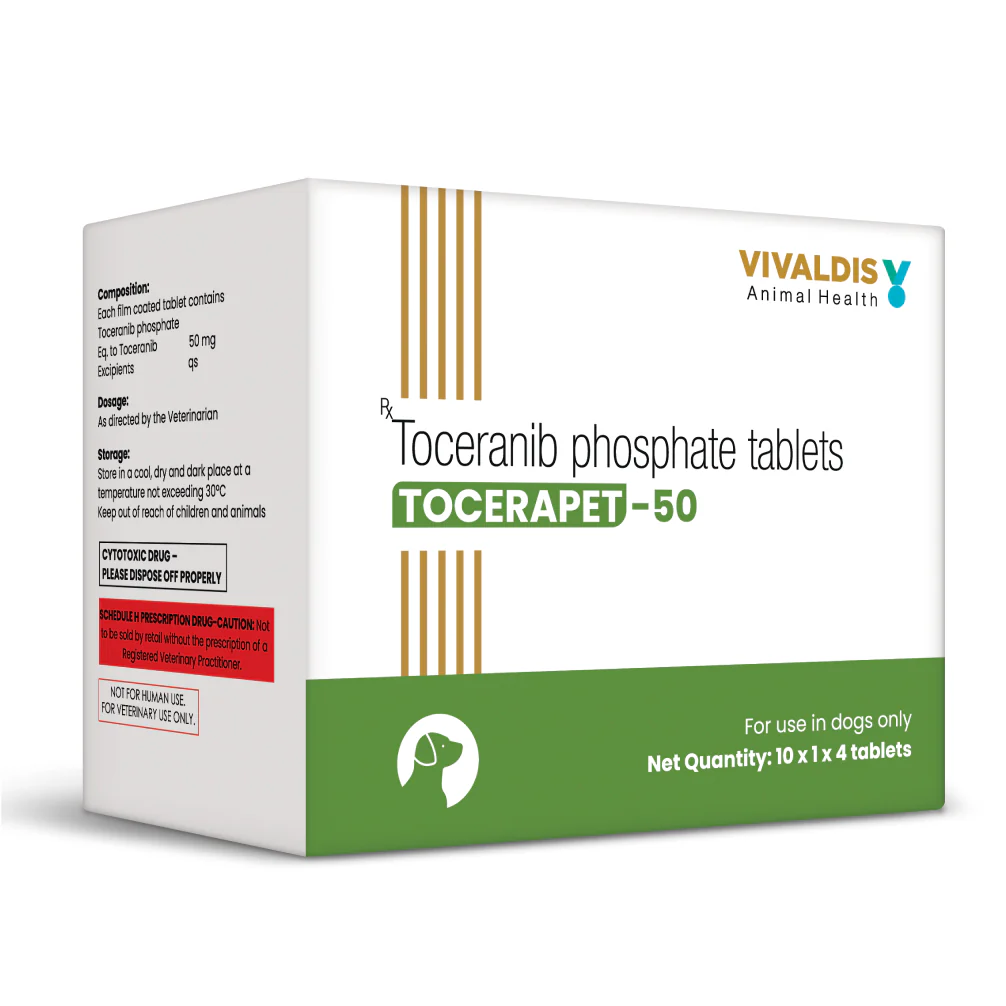Vivaldis Tocerapet 50mg (Toceranib phosphate) Tablets for Dogs - Image 3