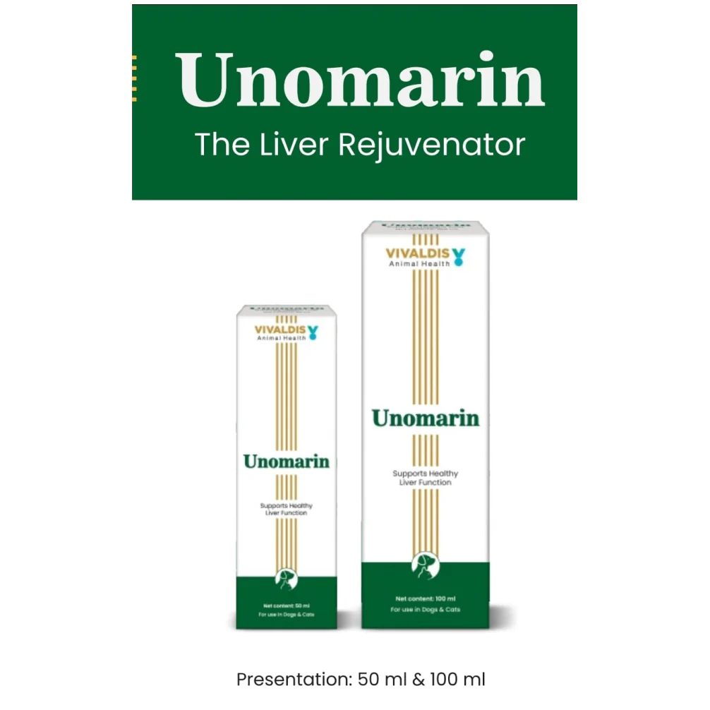 Vivaldis Unomarin Syrup Liver Rejuvenator for Dogs & Cats - Image 3