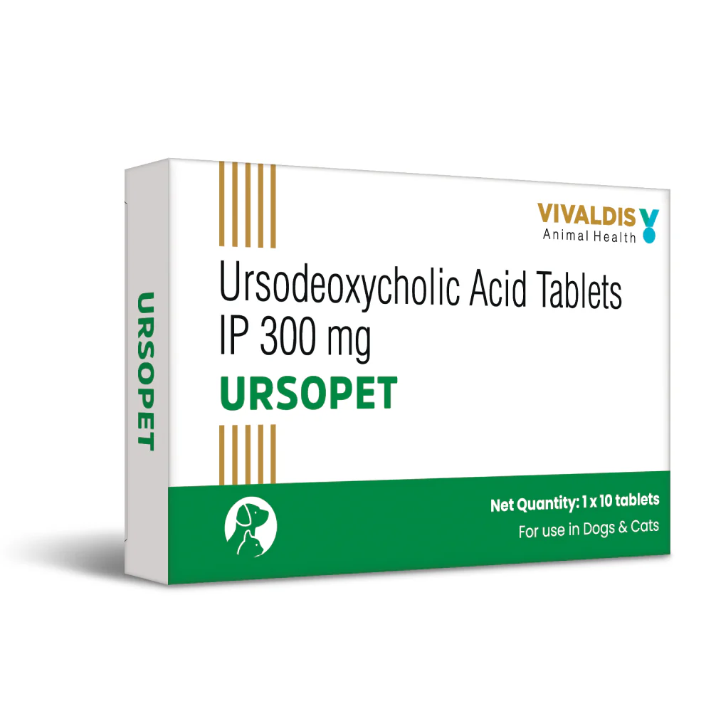 Vivaldis Ursopet Tablet 300mg (Ursodeoxycholic Acid) for Dogs & Cats - Image 3