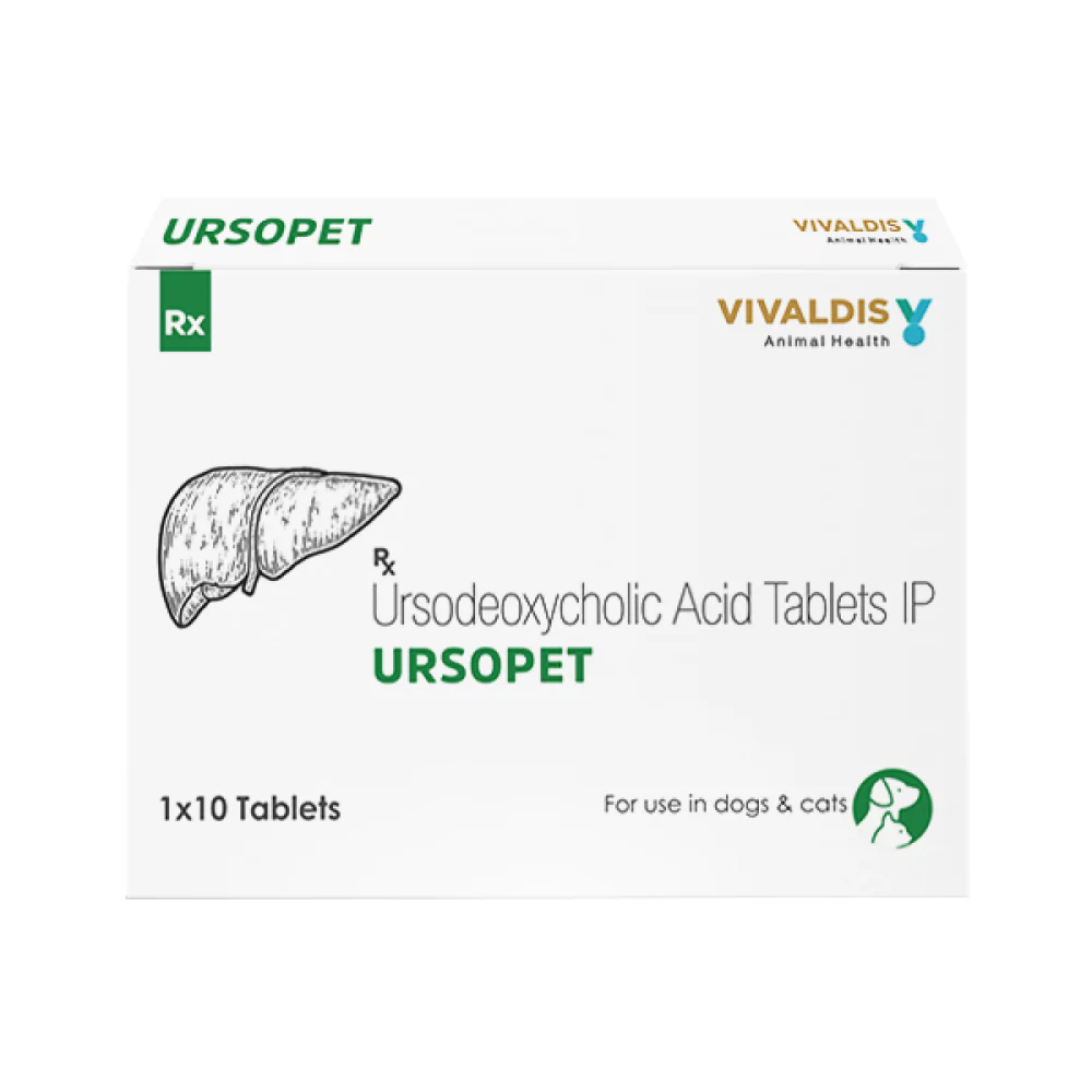 Vivaldis Ursopet Tablet 300mg (Ursodeoxycholic Acid) for Dogs & Cats - Image 5