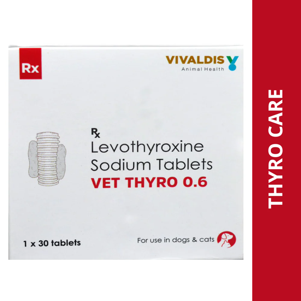 Vivaldis Vet Thyro 0.6 (Levothyroxine sodium) Tablets for Dogs and Cats - Image 4