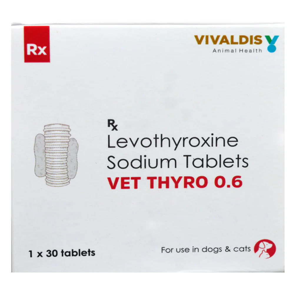Vivaldis Vet Thyro 0.6 (Levothyroxine sodium) Tablets for Dogs and Cats - Image 5