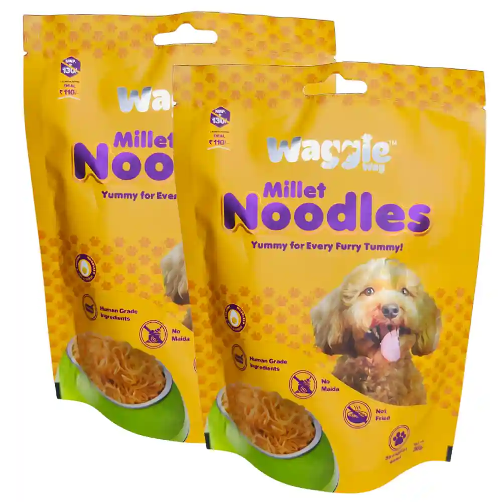 Waggie Wag Egg & Cheese Millet Noodles for Dogs - Image 2