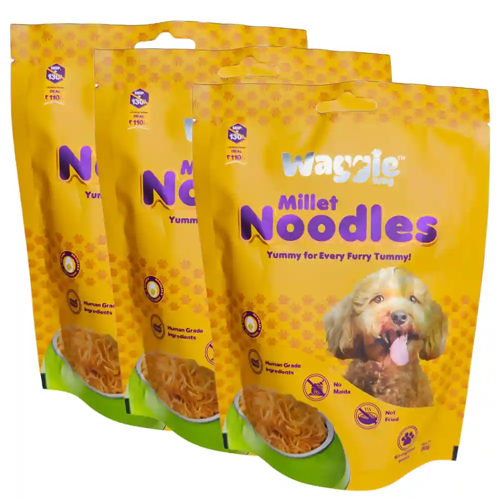 Waggie Wag Egg & Cheese Millet Noodles for Dogs - Image 3