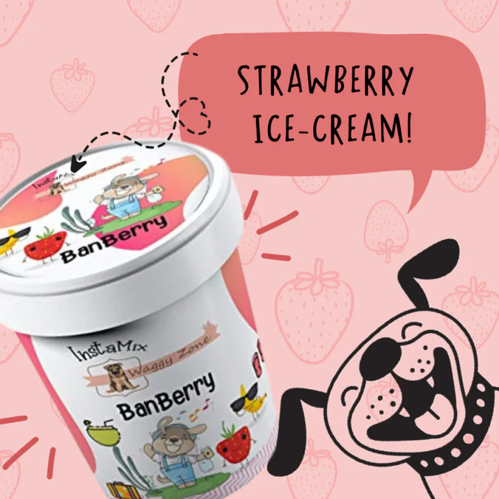 Waggy Zone Banberry Ice Cream for Pets - Image 8