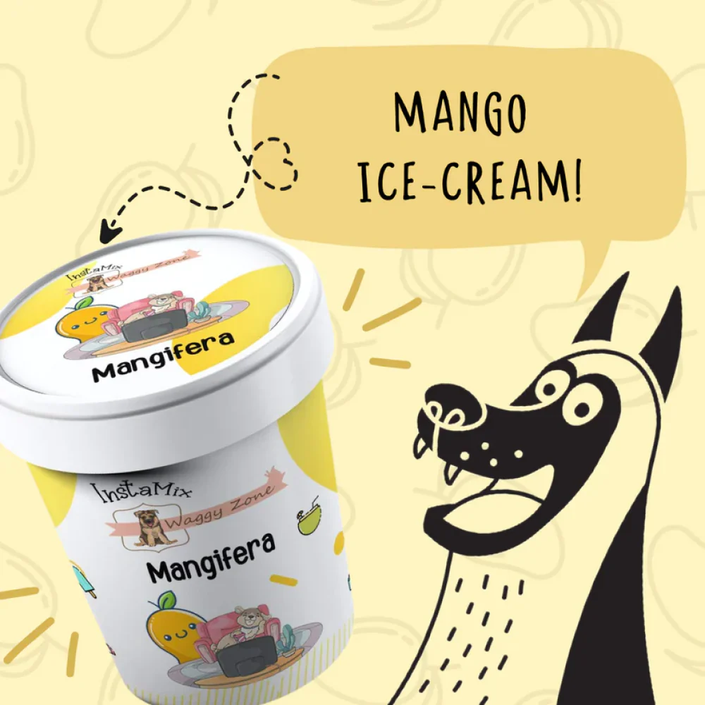 Waggy Zone Mango Ice Cream for Pets - Image 9