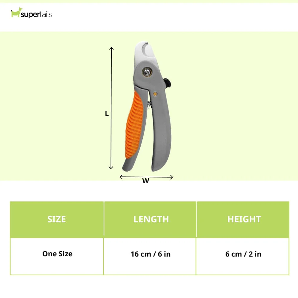 Wahl Powergrip Nail Clipper for Dogs and Cats (Grey/Orange,16cm) - Image 2