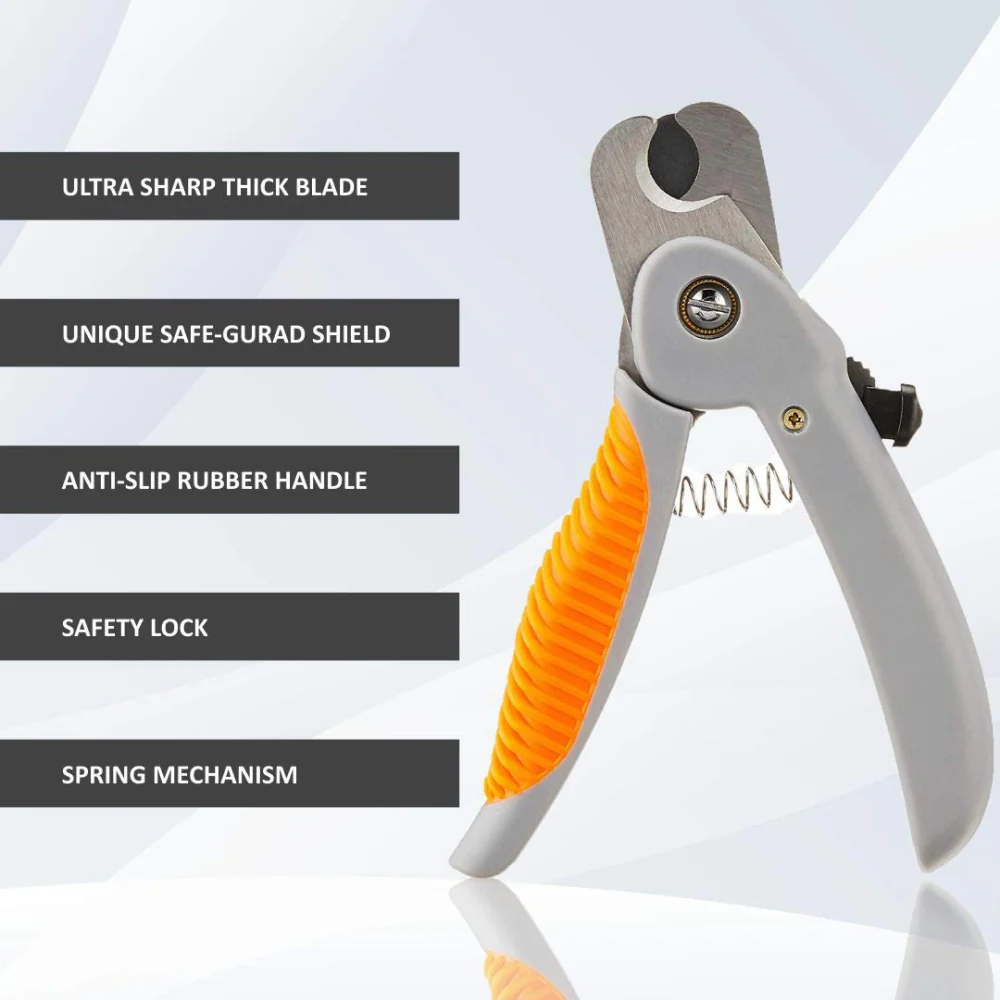 Wahl Powergrip Nail Clipper for Dogs and Cats (Grey/Orange,16cm) - Image 6