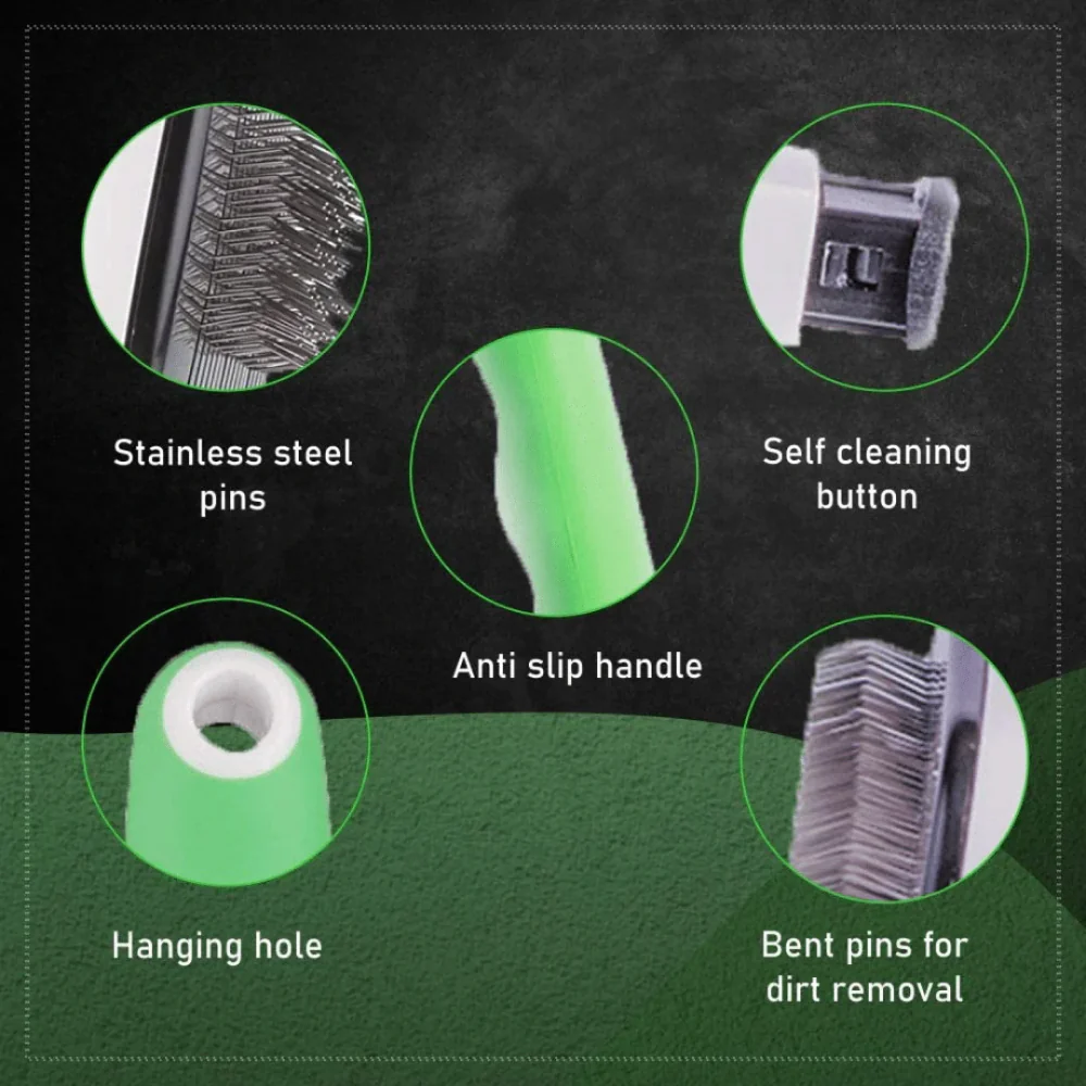 Wahl Self Cleaning Slicker Brush for Pets (Green) - Image 10