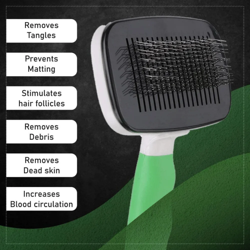 Wahl Self Cleaning Slicker Brush for Pets (Green) - Image 7