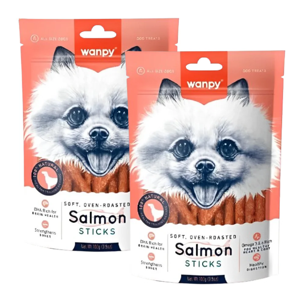 Wanpy Oven Roasted Salmon Stick Dog Treats - Image 2