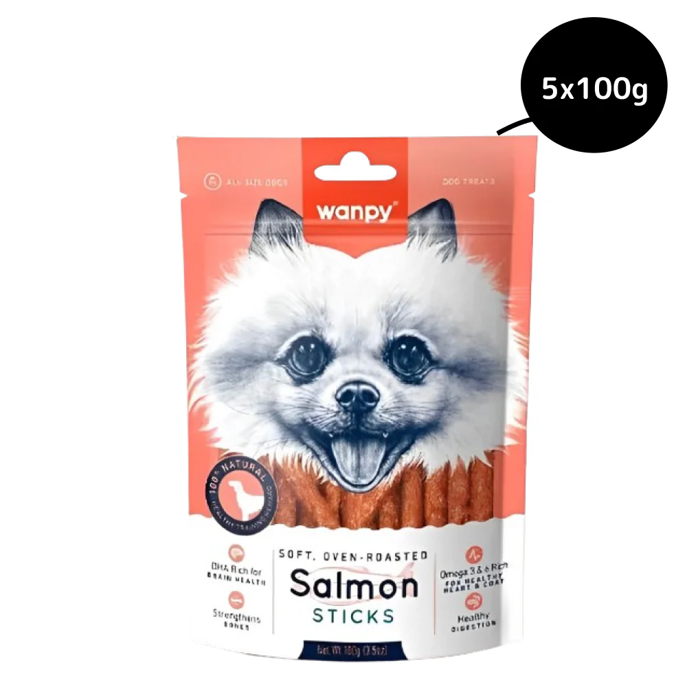 Wanpy Oven Roasted Salmon Stick Dog Treats - Image 3