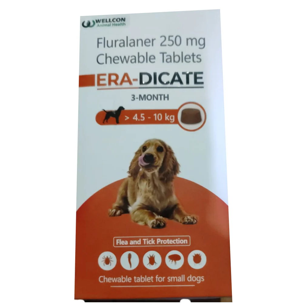 Wellcon Eradicate (Fluralaner) 250mg Tablet for Dogs 4.5 to 10kg - Image 2
