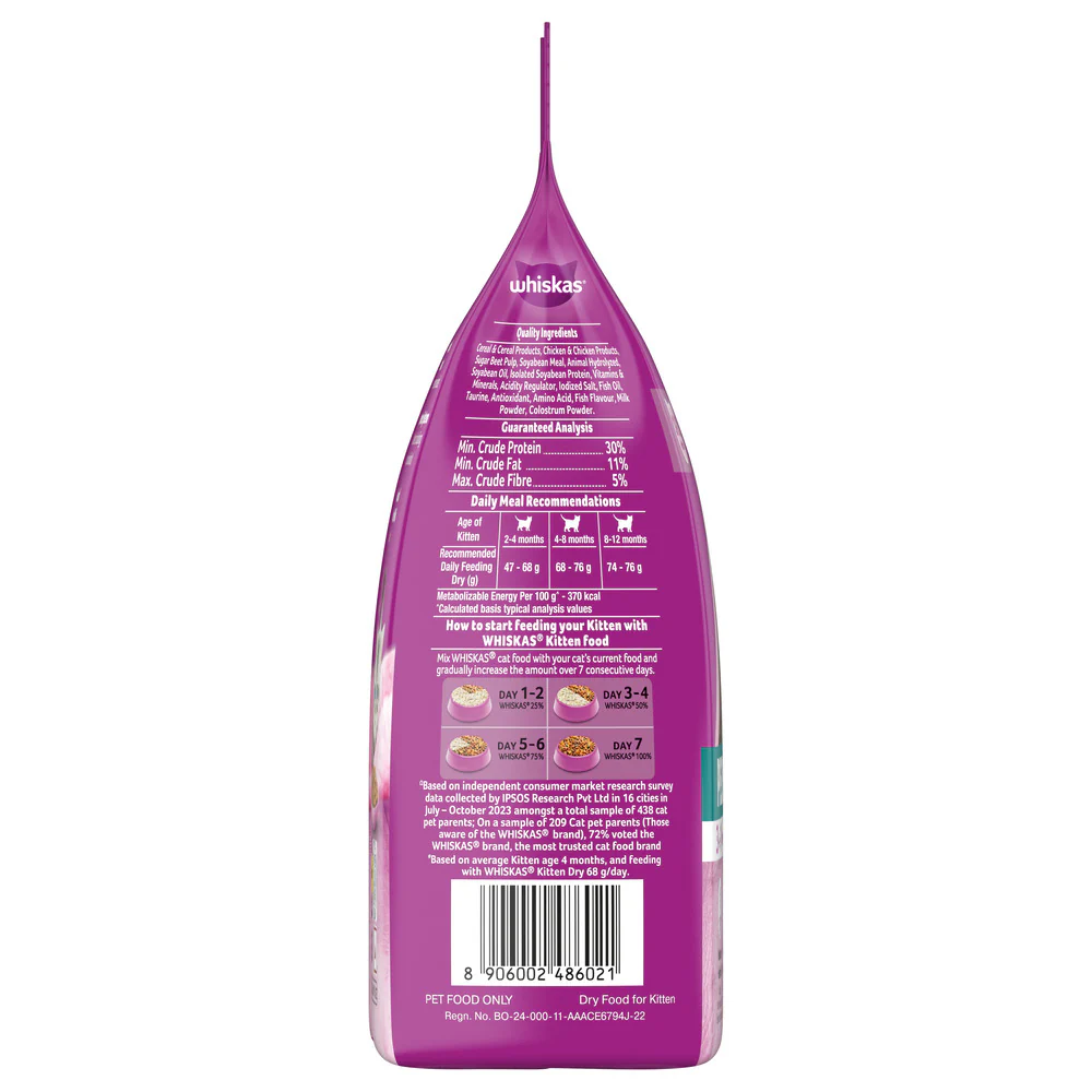 Whiskas (2 to 12 months) Persian Kitten Cat Dry Food - Image 2