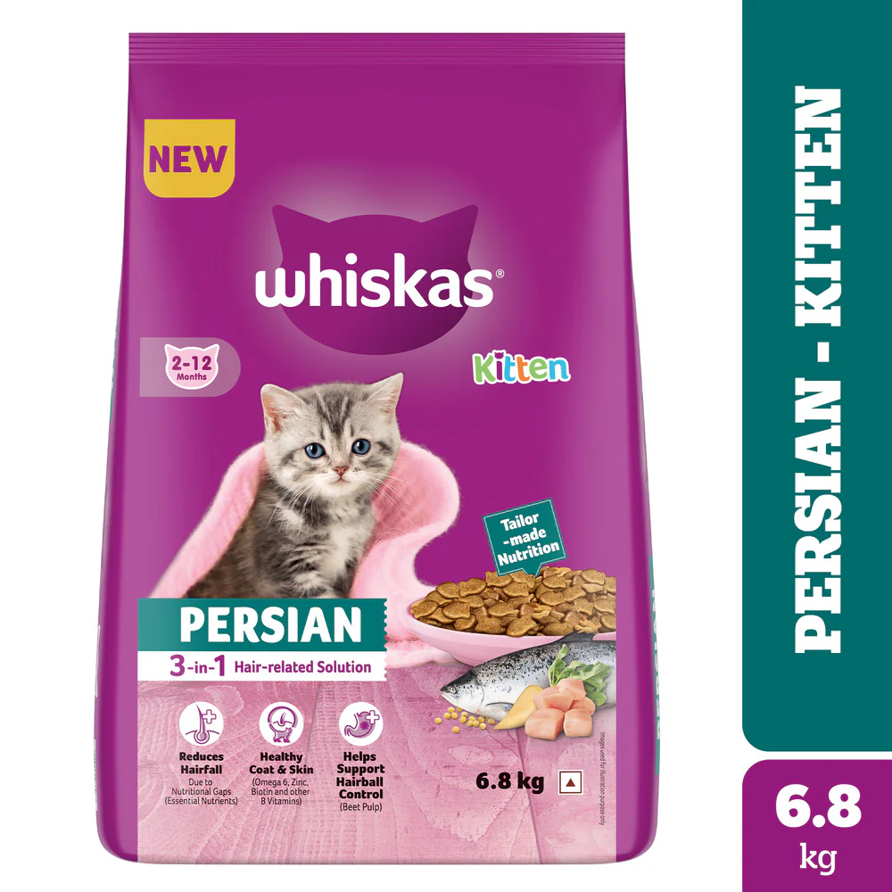Whiskas (2 to 12 months) Persian Kitten Cat Dry Food - Image 4