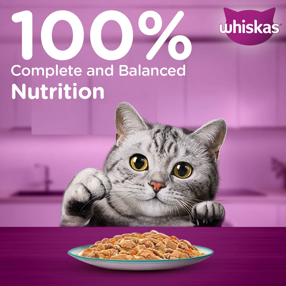 Whiskas Seafood Cocktail With Wakame Seaweed in Gravy Tasty Mix Adult Cat Wet Food - Image 8