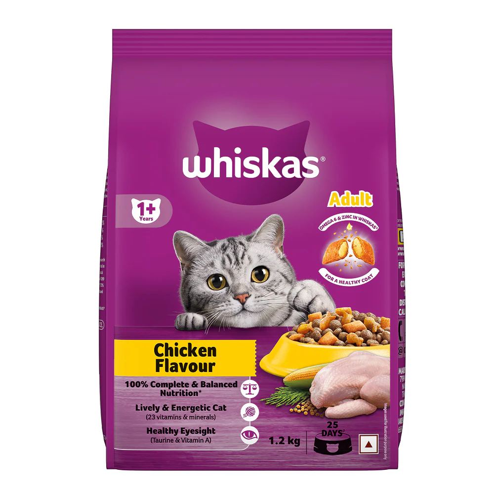 Whiskas Chicken Flavour Cat (Adult 1+) Dry Food - Image 18