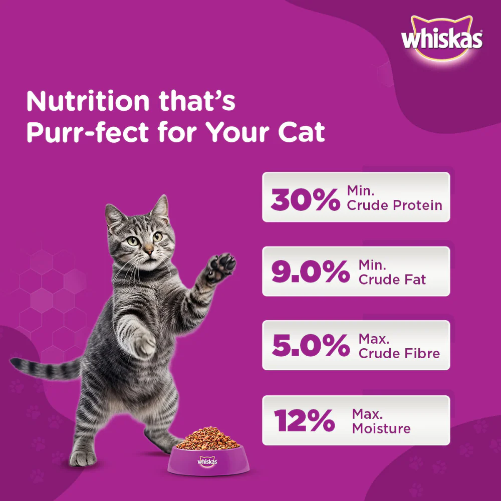 Whiskas Chicken, Ocean Fish and Tuna Flavour Adult Cat Dry Food Combo - Image 11