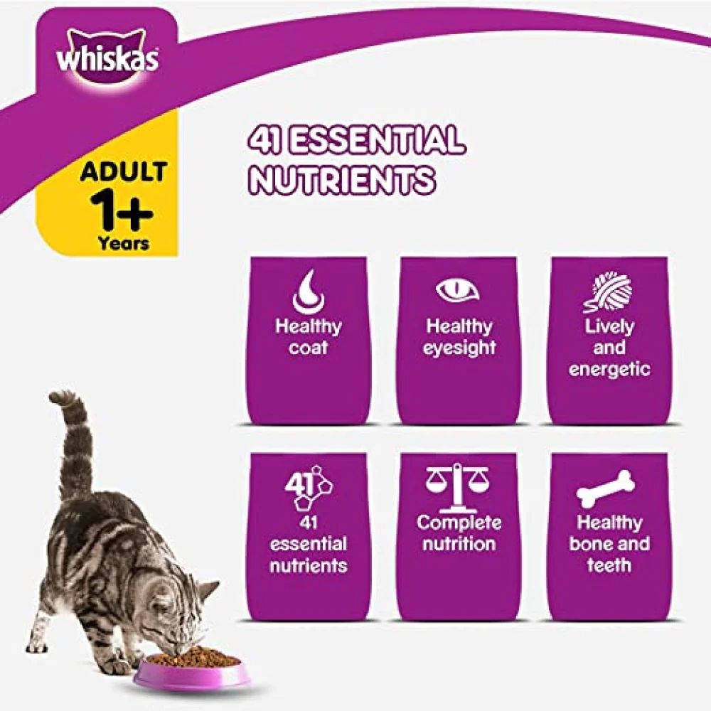 Whiskas Chicken, Ocean Fish and Tuna Flavour Adult Cat Dry Food Combo - Image 7