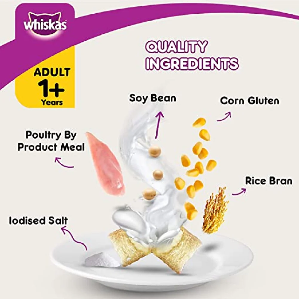 Whiskas Chicken, Ocean Fish and Tuna Flavour Adult Cat Dry Food Combo - Image 9