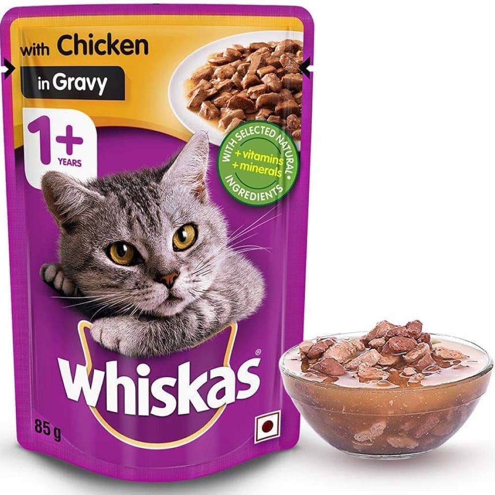 Whiskas Chicken Gravy and Chicken With Tuna And Carrot in Gravy Adult Cat Wet Food Combo - Image 4