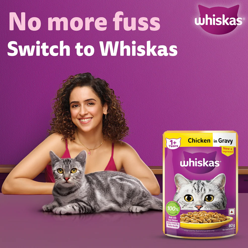 Whiskas Chicken in Gravy Adult Cat Wet Food - Image 2