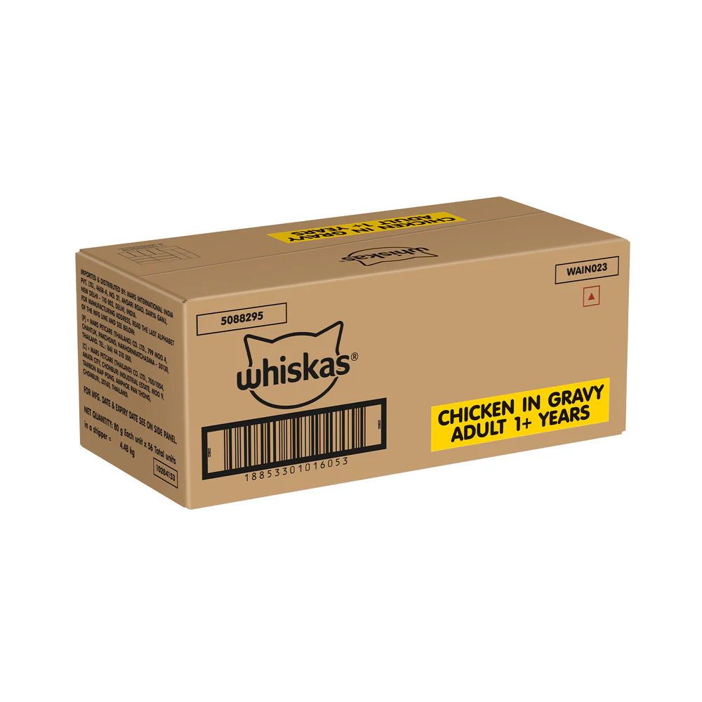 Whiskas Chicken in Gravy Adult Cat Wet Food - Image 25