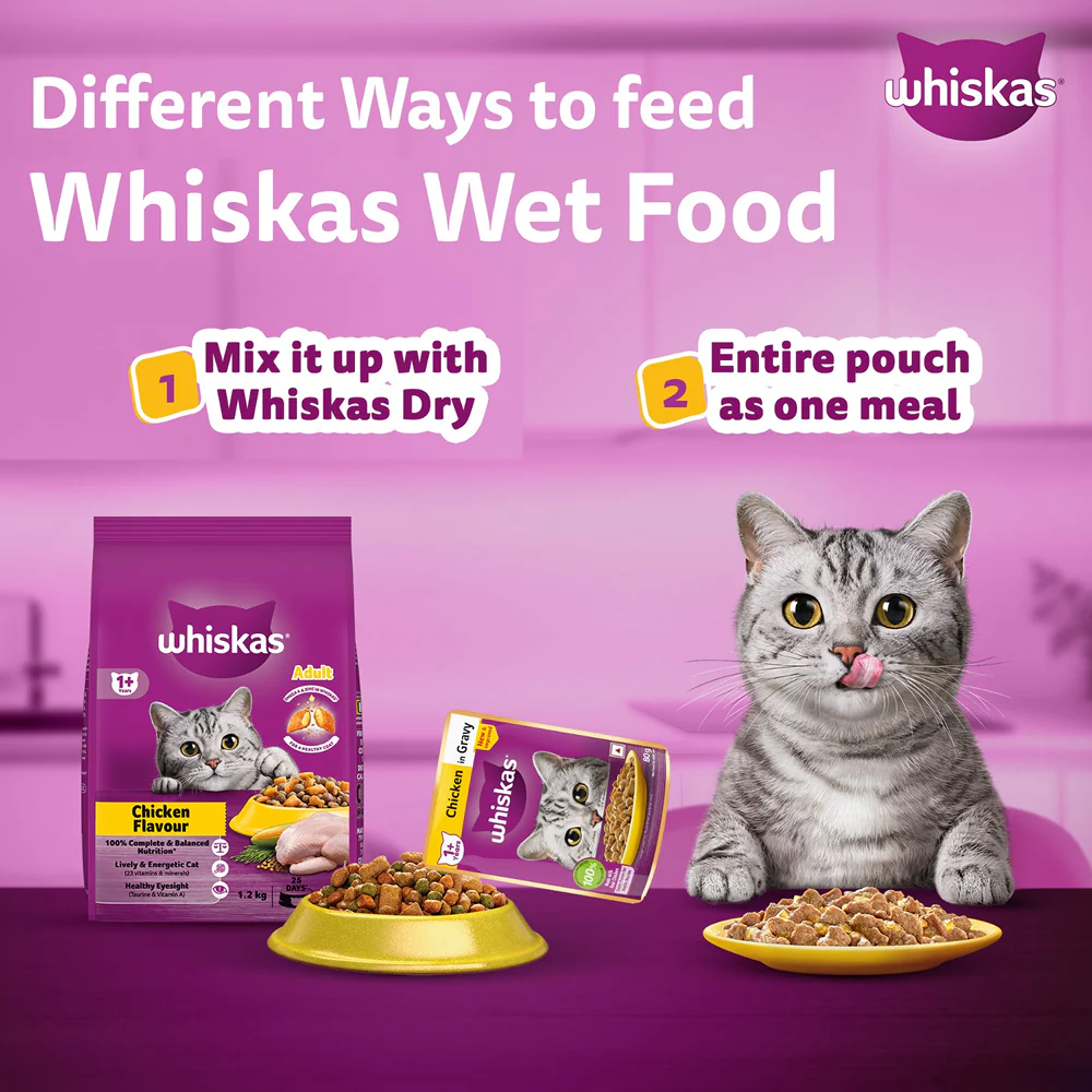 Whiskas Chicken Gravy Adult Cat Wet Food - Image 17