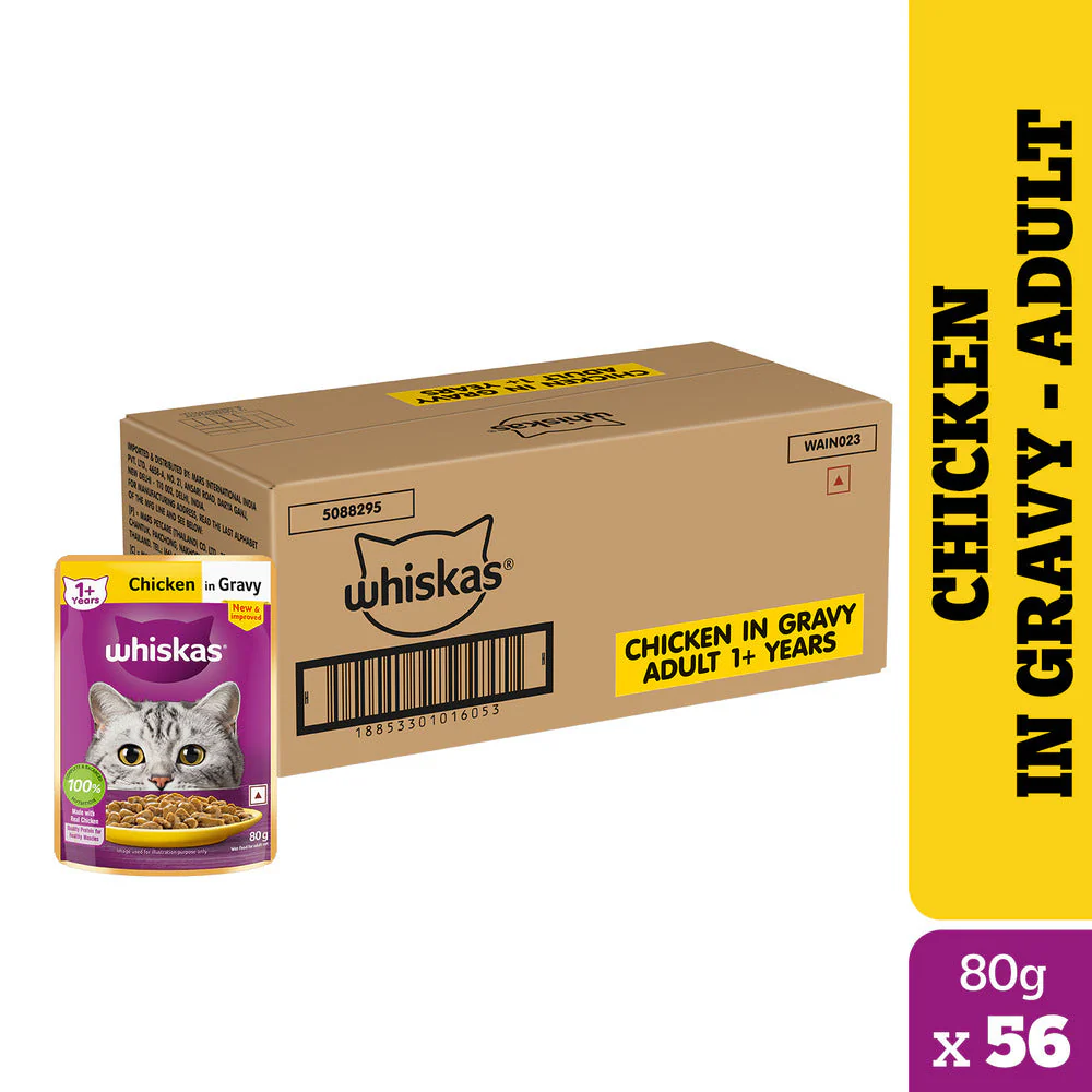 Whiskas Chicken Gravy Adult Cat Wet Food - Image 20