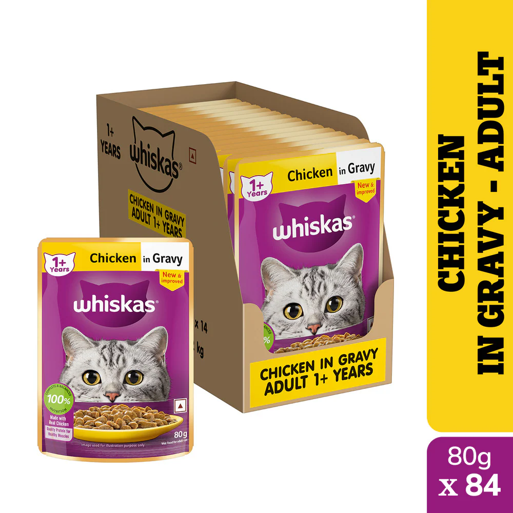 Whiskas Chicken Gravy Adult Cat Wet Food - Image 21