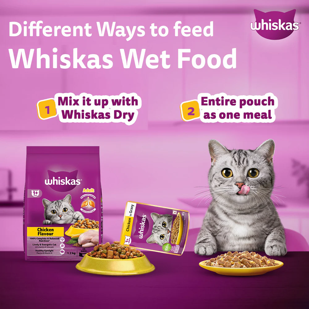 Whiskas Chicken in Gravy Adult Cat Wet Food - Image 16