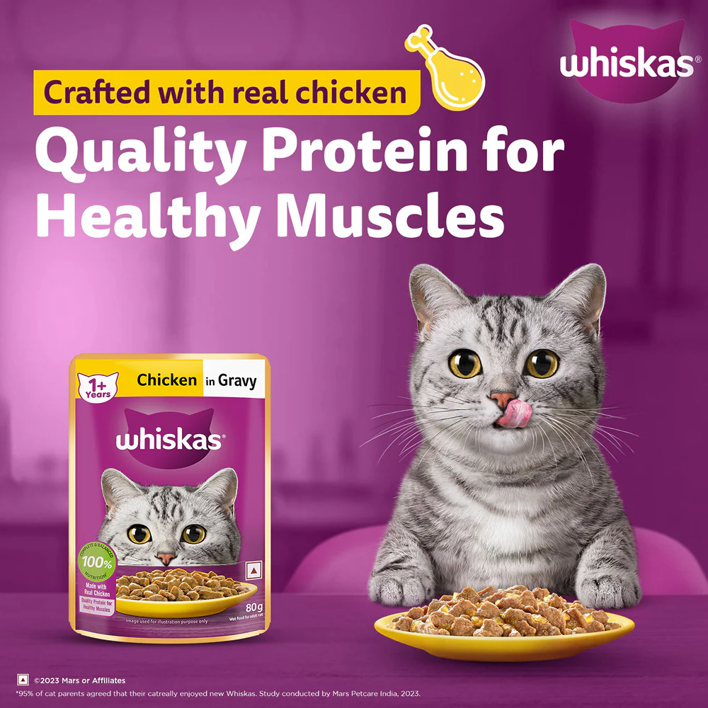 Whiskas Chicken in Gravy Adult Cat Wet Food - Image 18