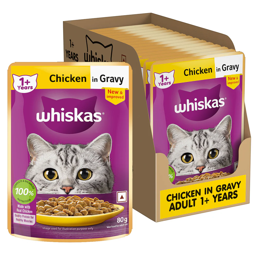 Whiskas Chicken in Gravy Adult Cat Wet Food - Image 26