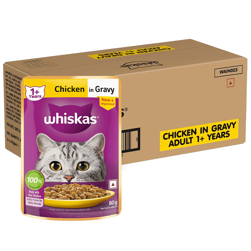 Whiskas Chicken in Gravy Adult Cat Wet Food - Image 27