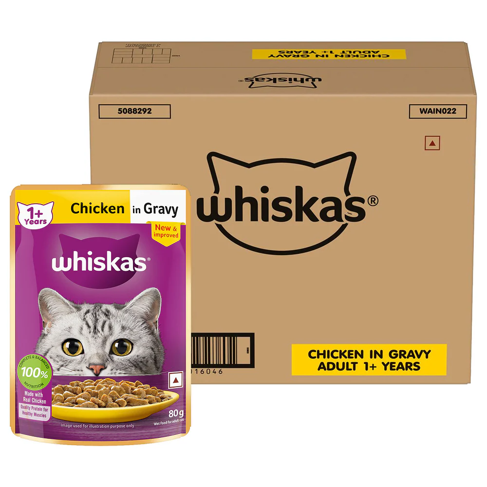Whiskas Chicken in Gravy Adult Cat Wet Food - Image 29