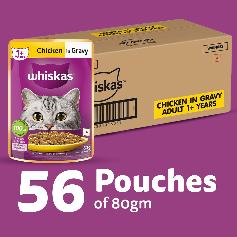 Whiskas Chicken in Gravy Adult Cat Wet Food - Image 30