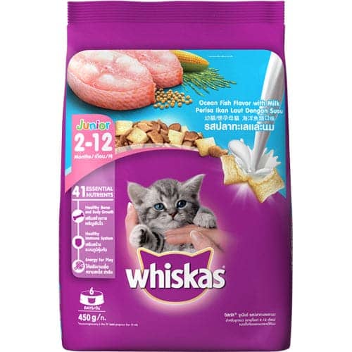Whiskas Chicken in Gravy Meal Kitten Wet Food and Ocean Fish Kitten Dry Food Combo - Image 13