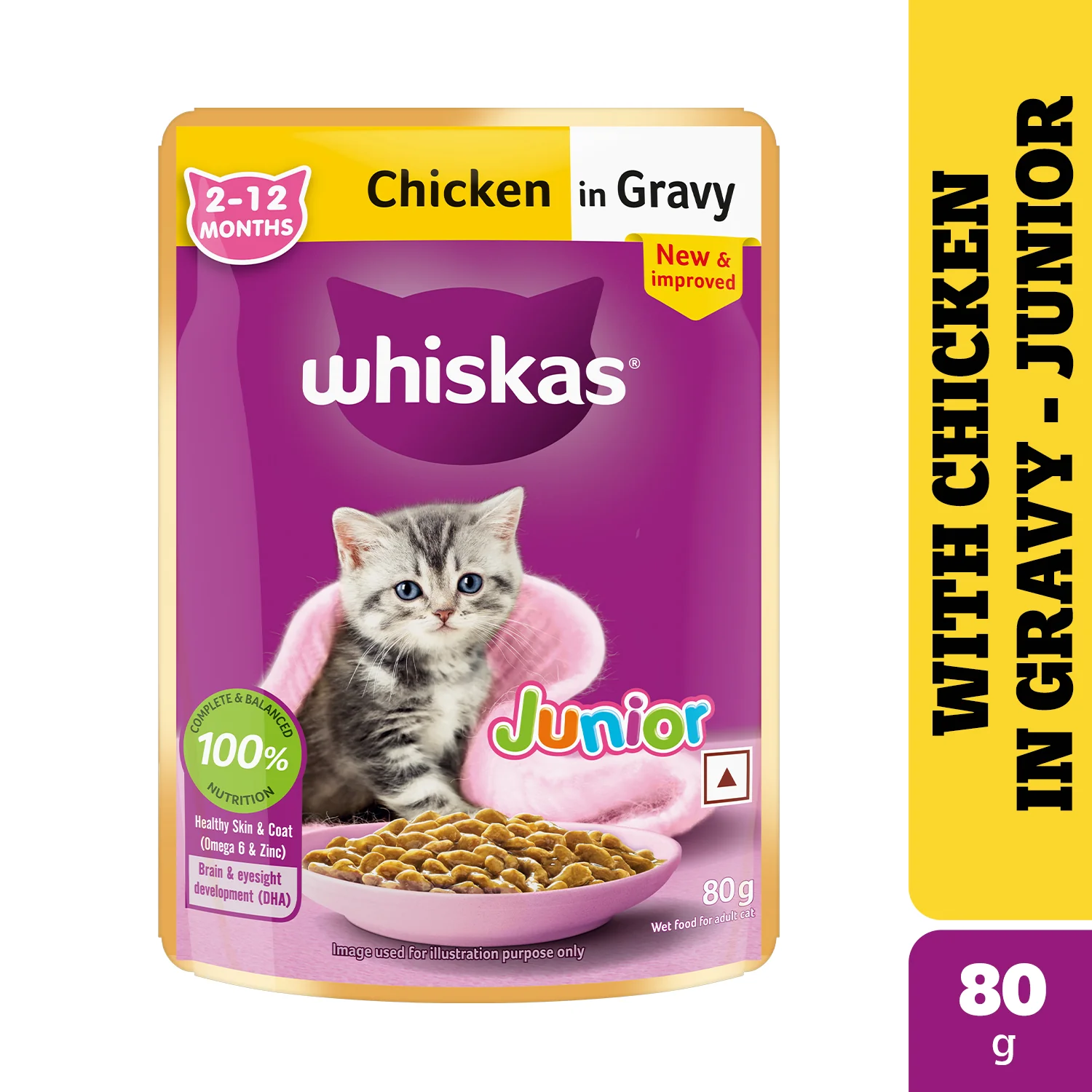 Whiskas Chicken in Gravy Meal Kitten Cat Wet Food - Image 28