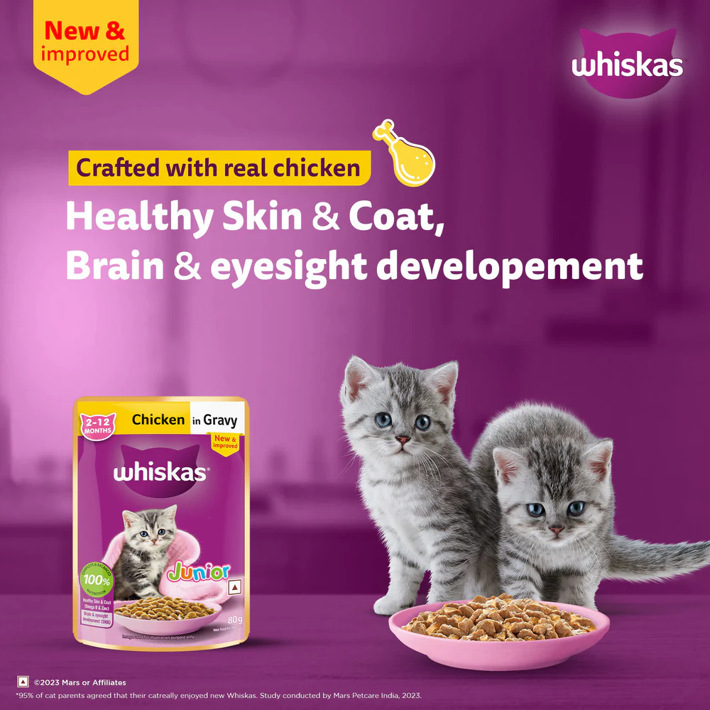 Whiskas Chicken in Gravy Meal Kitten Wet Food - Image 3