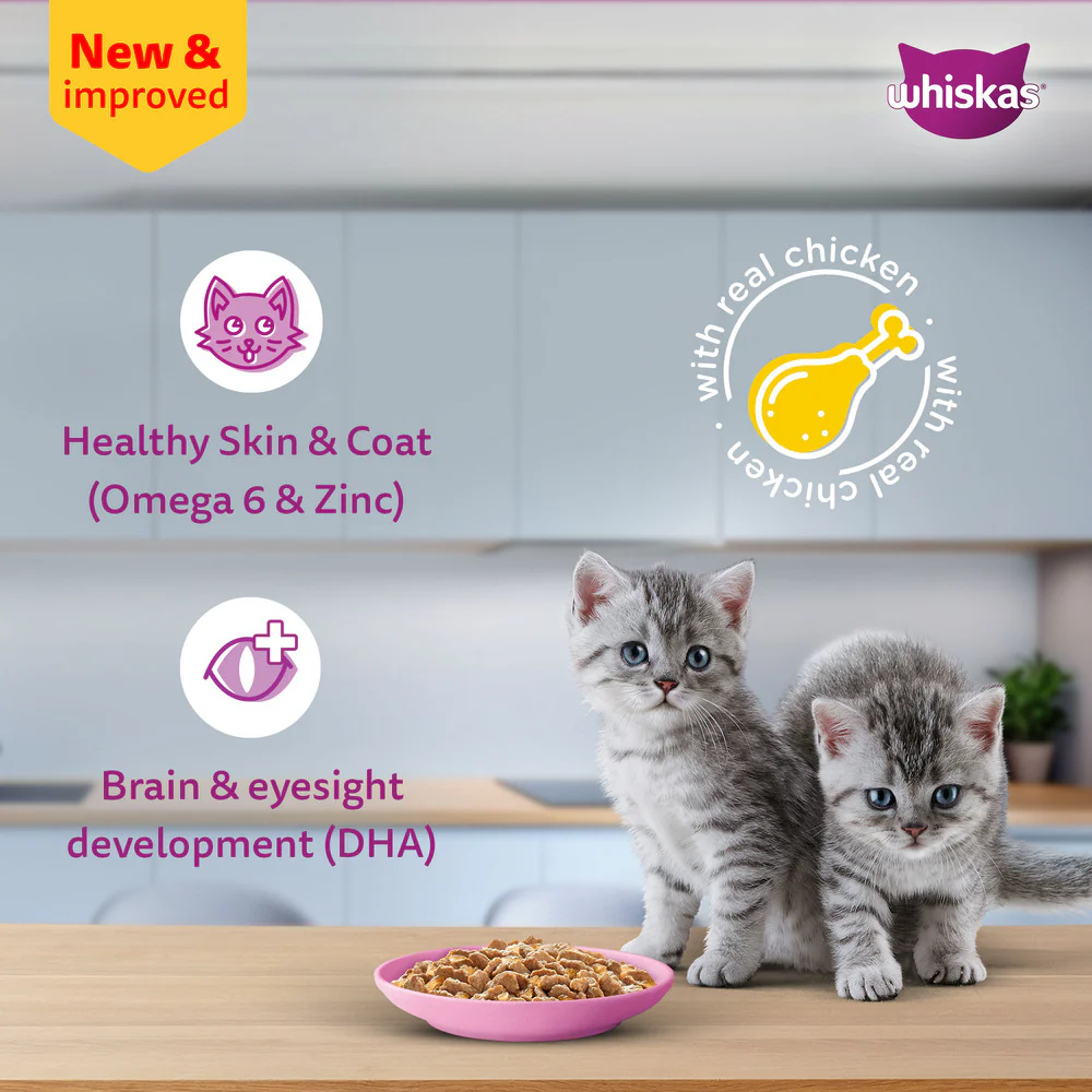 Whiskas Chicken in Gravy Meal Kitten Wet Food - Image 4